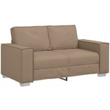 vidaXL Dvosedežna kavč Cappuccino 120 cm iz umetnega usnja, (22054609) | Shoptok.si