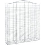  Lučne gabionske košare 8 kom 200x50x220/240cm pocinčano željezo | shoptok.hr