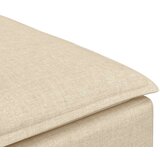  Modularni kauč s podnožjem krem 100x100x48 cm - Krema tabure | shoptok.hr