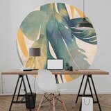  Okrugla fototapeta - Watercolour tropics 180x180 | shoptok.hr