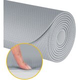 Rebel ACTIVE Strunjača prostirka za jogu, pilates i fitnes 183x61 cm debljina 4 mm TPE siva RBA-3157-2GY Slike