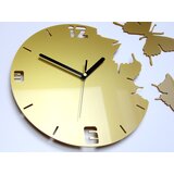  Zidni satovi LEPTIR GOLD HMCNH003-gold (moderni zidni sat) | shoptok.hr