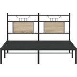  Posteljni okvir brez vzmetnice hrast 137x190 cm inženirski les, (21829054) | Shoptok.si