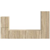  Set TV komoda Zidne 4 pcs Sonoma hrast Konstruirano drvo | shoptok.hr