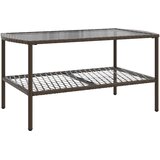 4-dijelni set vrtnih sofa od poliratana s jastucima smeđi | shoptok.hr