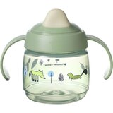 Tommee Tippee Superstar "WEANING SIPPEE" šalica s usnikom i poklopcem, 190 ml, 4MJ+, Zelena | shoptok.hr