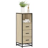 vidaXL Kopalniška omarica sonoma hrast 35x37,5x100 cm inženirski les | Shoptok.si