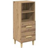 vidaXL Kreveta hrast artisan 34 x 34.5 x 90 cm Konstruirano drvo | shoptok.hr