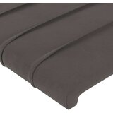  Vzglavje z ušesi temno sivo 147x16x118/128 cm žamet, (20793970) | Shoptok.si