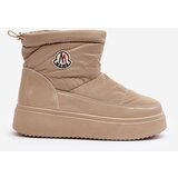 Boto Women's Slip-On Snow Boots Platform Beige Gattea | Shoptok.si