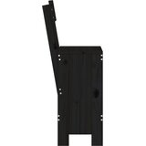  Barski stolci 2 kom crni 40 x 48,5 x 115,5 cm masivna borovina | shoptok.hr