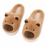  Plush Capybara Slippers With Ears Warm Soft Beige Size 32-33 | shoptok.hr