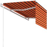  Automatska tenda na uvlačenje s roletom 3x2,5m narančasto-smeđa | shoptok.hr