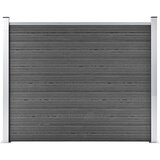 vidaXL Ograjni panel WPC 180x146 cm črn Cene