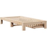 vidaXL Okvir kreveta bez madraca 90 x 200 cm od masivne borovine | shoptok.hr