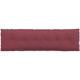  Jastuk za leđa Vinska crvena 180 x 19 x 50 cm tkanina | shoptok.hr