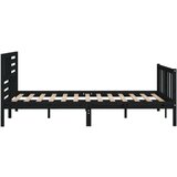  Za krevet od masivnog drva crni 140 x 190 cm | shoptok.hr