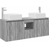  Set ormarića za kupaonicu 3 kom. Siva Sonoma 49,5 x 41 x 63 cm | shoptok.hr