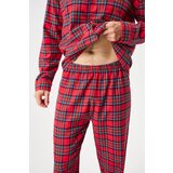MEN-A Dolga flanelasta pižama Festive Red | Shoptok.si