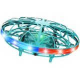 Rc ročno voden dron led luči UFO turkizne barve | Shoptok.si