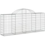  Lučne gabionske košare 25 kom 200x30x80/100cm pocinčano željezo | shoptok.hr