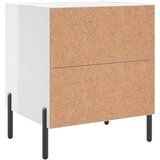  Noćni ormarići 2 kom sjajni bijeli 40 x 35 x 47,5 cm drveni | shoptok.hr