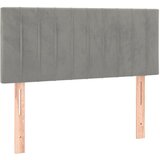 Maison Chic posteljno vzglavje - vzglavna omarica - nočna omarica svetlo sivo 90x5x78/88 cm žamet, (21706861) Cene