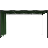 Gazebo 4 x 3 x 2,3 m Zelena Poliester i čelik | shoptok.hr
