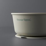 Tommee Tippee EasiStick™ Silicone Bowl & Spoon silikonska zdjelica s vakuumskim držačem 4m+ Green 1 kom | shoptok.hr