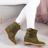 Resti Green cowboy boots on a covered Astrit wedge - Footwear | ePonuda.com