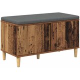  Klupa za hodnik s jastukom s vratima Staro drvo 80 x 38 x 46 cm | Eponuda.ba