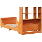  Krevet s regalom za knjige bez madraca 100x200 cm masivno drvo | shoptok.hr