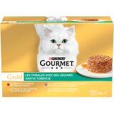 JUMBO pakiranje: Gourmet Gold 96 x 85 g - Govedina, piščanec, jagnjetina, puran z zelenjavo | shoptok.hr
