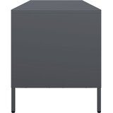 TV ormarić antracit 135 x 39 x 43,5 cm hladno valjani čelik | shoptok.hr