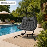 Lean Toys Dvosedežni viseči gugalni stol Garden Cocoon LEAN Cushions Swing | Shoptok.si
