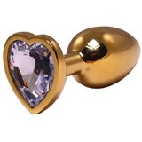 Fantasy toys Anal butt plug metal srce Gold S