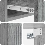  Noćni ormar s ladicama 2 pcs Siva sonoma 49 x 34,5 x 20 cm | shoptok.hr
