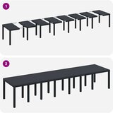  Vrtni set za objed 15 pcs Antracit Polt ratan | shoptok.hr