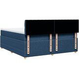  Krevet s oprugama i madracem plavi 200 x 200 cm od tkanine | shoptok.hr