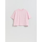 Reserved Majica s vezom - pastelnoružičasto | shoptok.hr