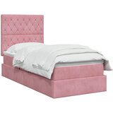  Krevet s madracem i skladištem Ružičasta 90 x 200 cm Baršun | shoptok.hr