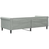  Dnevni krevet svjetlosivi 90 x 200 cm baršunasti | shoptok.hr