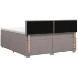  Boxspring krevet s madracem Sivosmeđa 200 x 200 cm Tkanina - Sivosmeđa 200 x 200 cm Dizajn linija | shoptok.hr