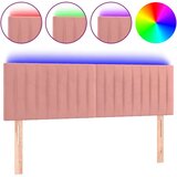  Posteljno vzglavje roza 144x5x78/88 cm žamet, (20932416) | Shoptok.si