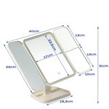  Povečevalno kozmetično ogledalo z LED osvetlitvijo | Shoptok.si