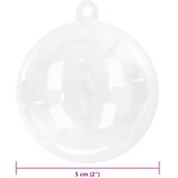  Set Božićnih Ukrasnih Kuglica 50 pcs *Transparent*an Ø 5 cm | Eponuda.ba