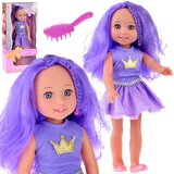  ljubičasta princeza s četkom za kosu 38cm | shoptok.hr