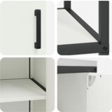 vidaXL Kuhinjski set za pohranu 3 pcs Bijela 180 x 50 x 92 cm | shoptok.hr