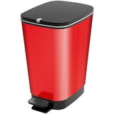 Kis Kanta za otpad s nožnim mehanizmom (25 l, Crvene boje, Kutno, Plastika) Cijene
