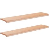 Step treads 2 kom. 120 x 30 x 2 cm Prirodna Čvrsto drvo bukve | shoptok.hr